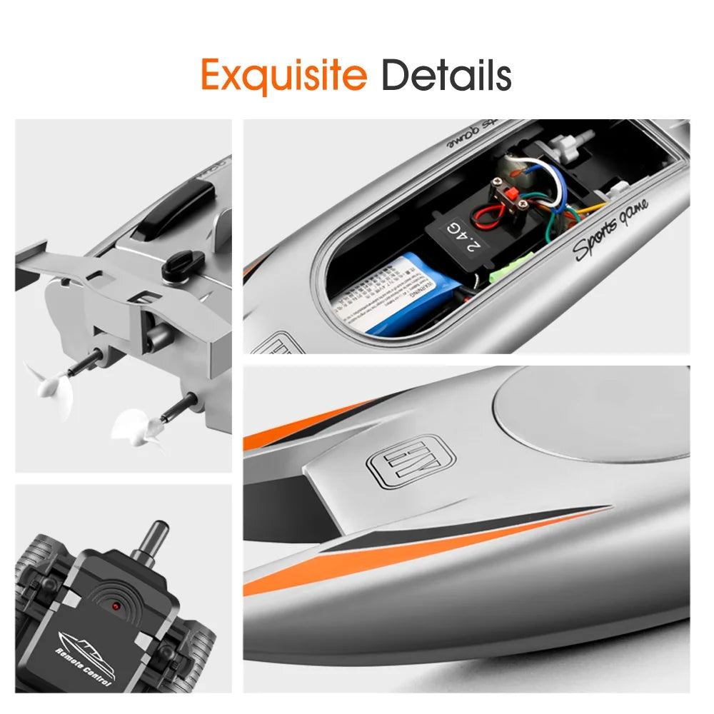 25KM/H High Speed 2 Channels Remote Control Racing Boat Q10850