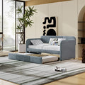 Twin Size Upholstered Daybed with 2 Storage Drawers Velvet Y163212