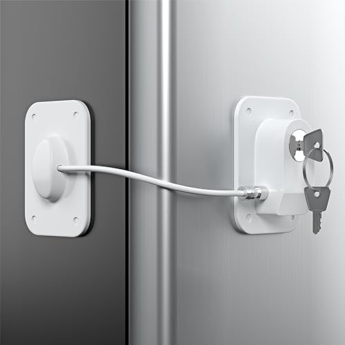 Refrigerator Lock 2 Packs with Silicone Wire Protection C41953