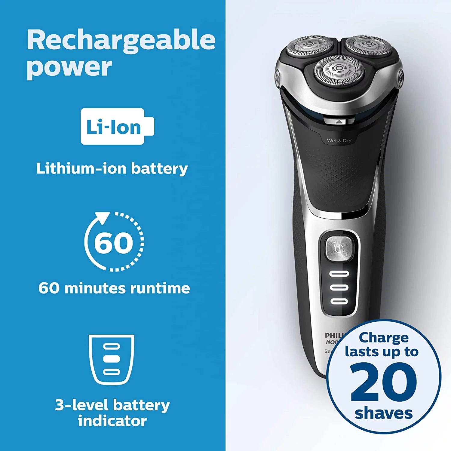 Philips Norelco Shaver 3800 N1938