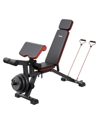800lbs Adjustable Weight Bench with Leg Extension X67758