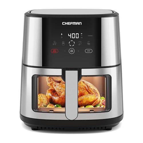 XL 8-Qt Air Fryer, Stainless Steel, Nonstick Q995