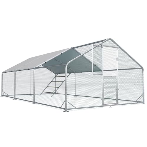 Large Chicken Coop with Anti-UV Cover D6378