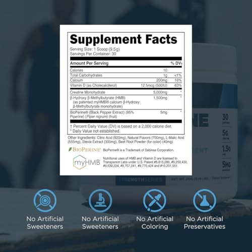 Creatine HMB 30 Servings Strawberry Lemonade & Creatine HMB 30 Servings Unflavored T56221
