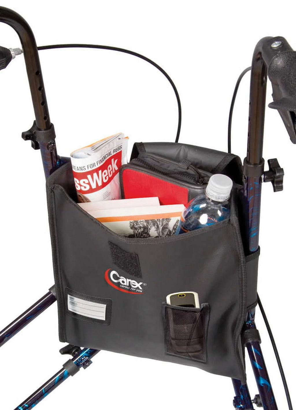 Aluminium 3 Wheel Rollator Walker, Height Adjustable Handles, 250 lb Capacity R929