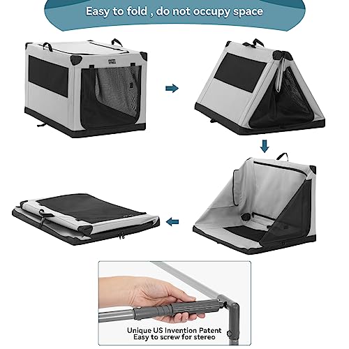 26 Inch Indoor Dog Crate with Fabric Cover I5750