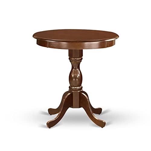 3 Piece Round Dining Table with Pedestal and 2 Kitchen Chairs J660