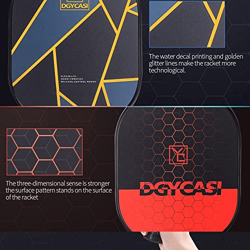 Set of 2 Carbon Fiber Pickleball Paddles with Carry Bag O197781
