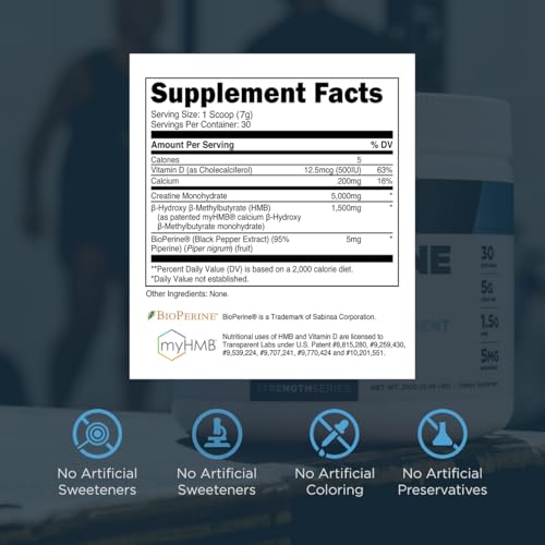 Creatine HMB 30 Servings Strawberry Lemonade & Creatine HMB 30 Servings Unflavored T56221