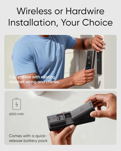 2K FHD Video Doorbell with Dual Power Options E653