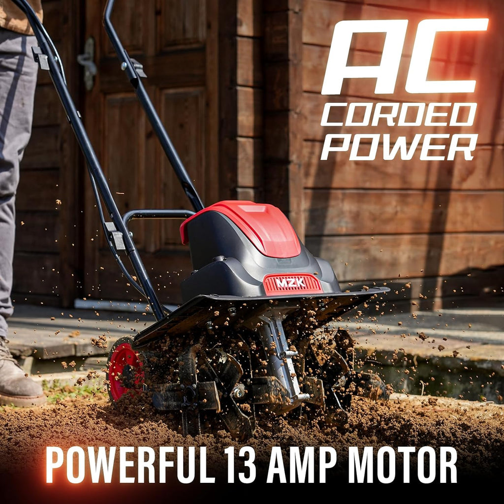 16-Inch 13-Amp Corded Electric Tiller/Cultivator with Adjustable Wheels A2530
