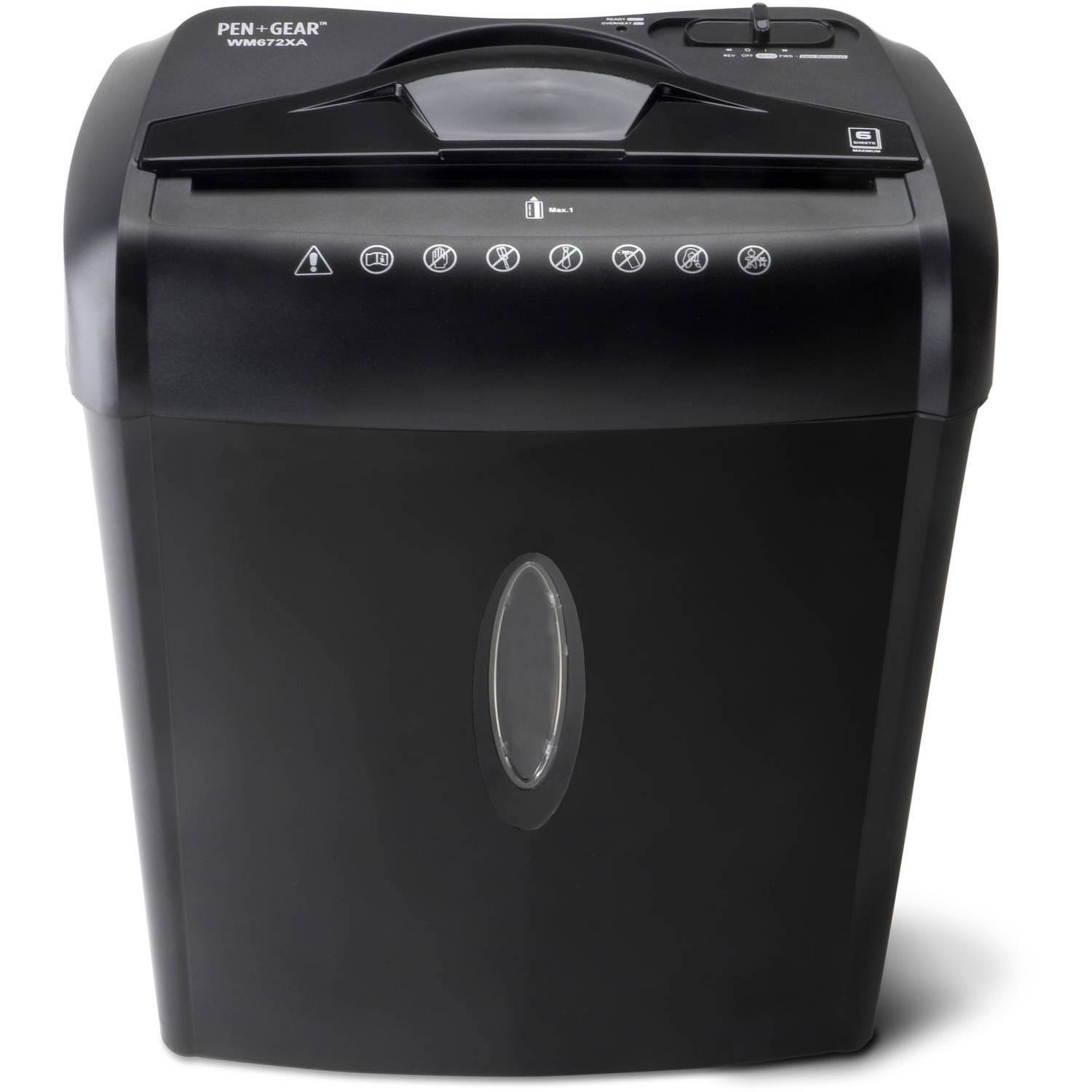 6-Sheet Crosscut Paper Credit Card Shredder E972
