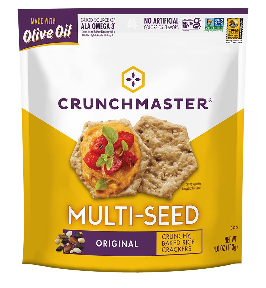 Multi-Seed Gluten-Free Original Crackers, 4 Ounce (Pack of 12) N708