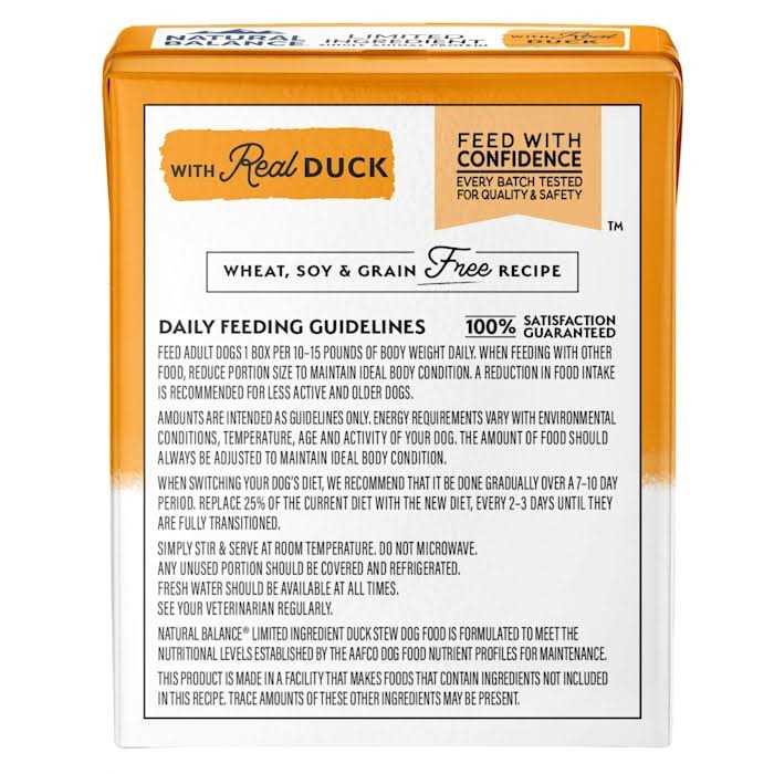 Natural Balance Limited Ingredient Stew Wet Dog Food J238