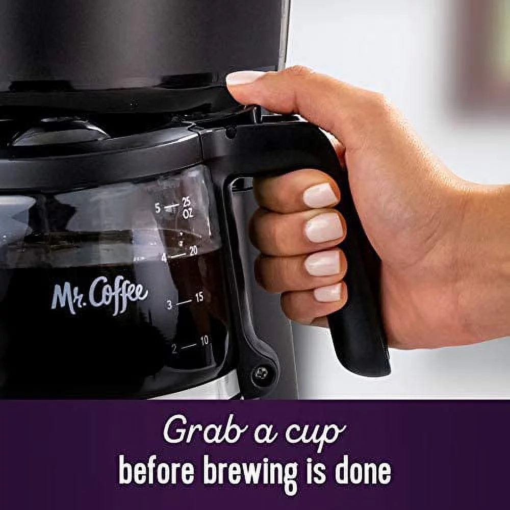 5-Cup Mini Brew Coffee Maker, Black I349