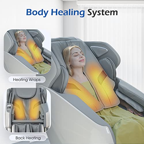 White Full Body Massage Recliner Chair J5574