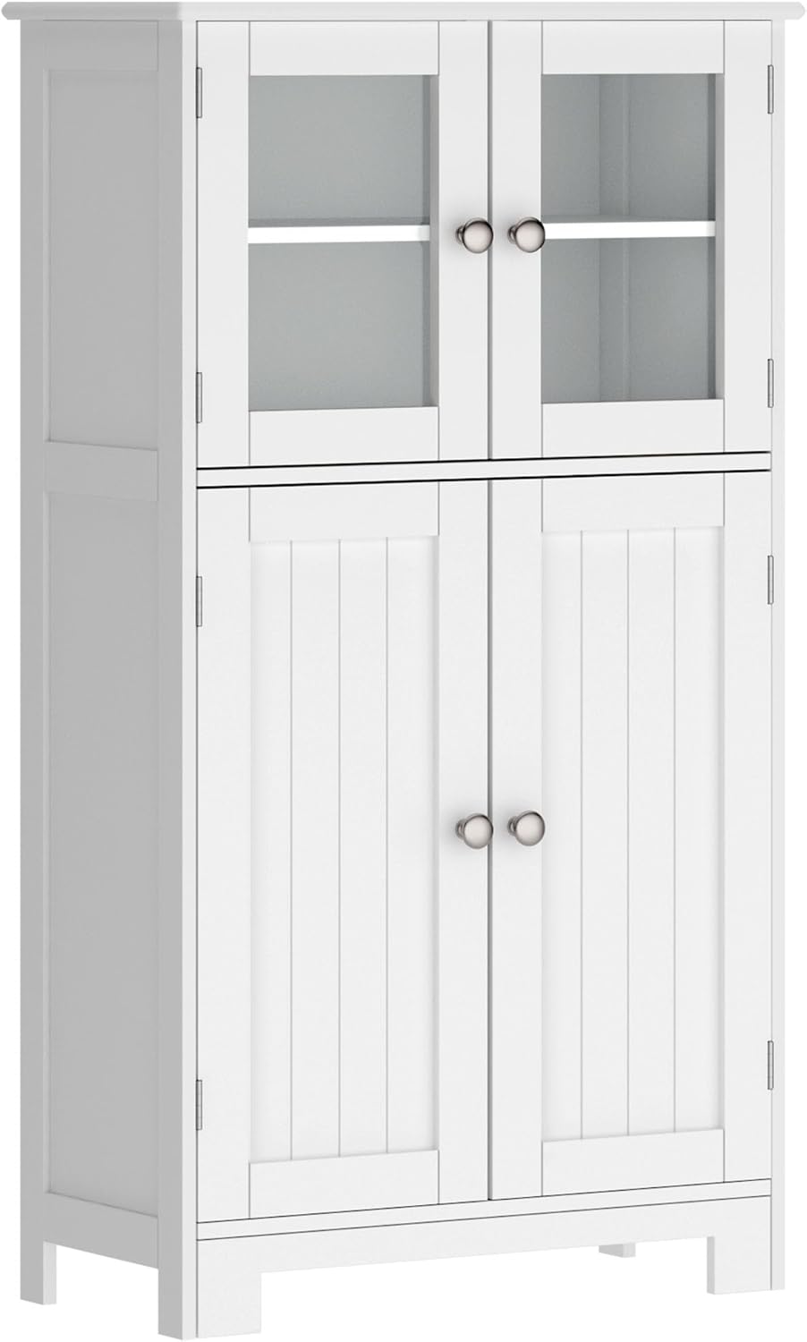 White Freestanding Kitchen Pantry Storage Cabinet C6967
