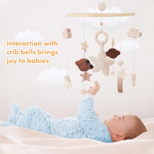 Boho Bee Flower Baby Crib Mobile L107416