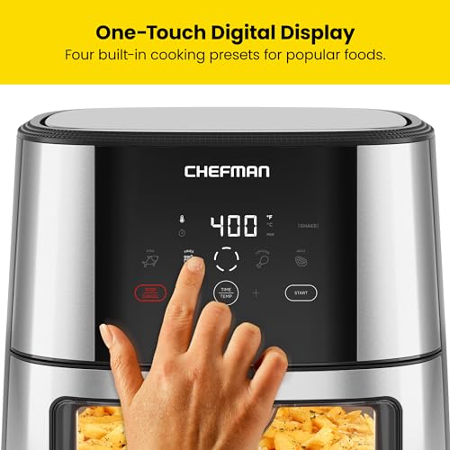 XL 8-Qt Air Fryer, Stainless Steel, Nonstick Q995