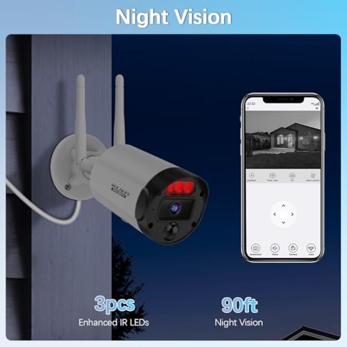 5MP Outdoor Wireless Security Camera System A1863