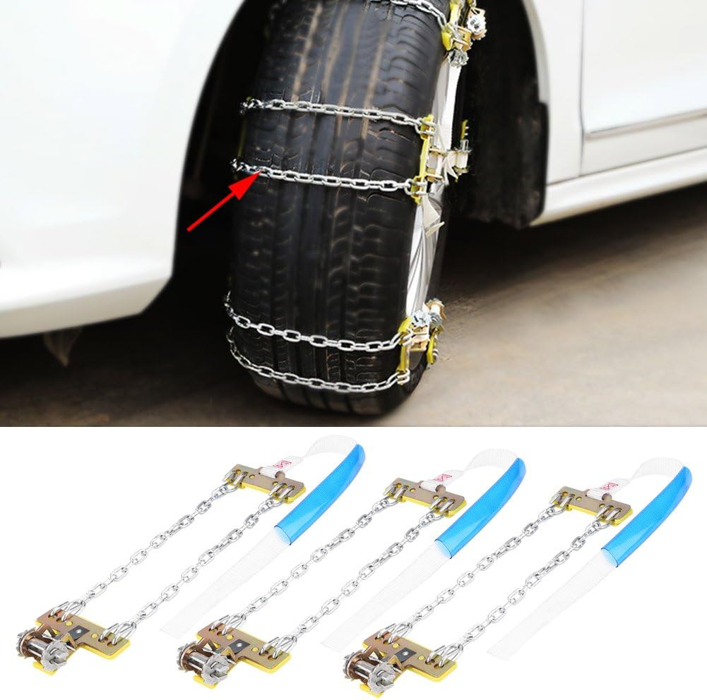 3pcs Anti Skid Tire Chain for Car Truck SUV Y3389