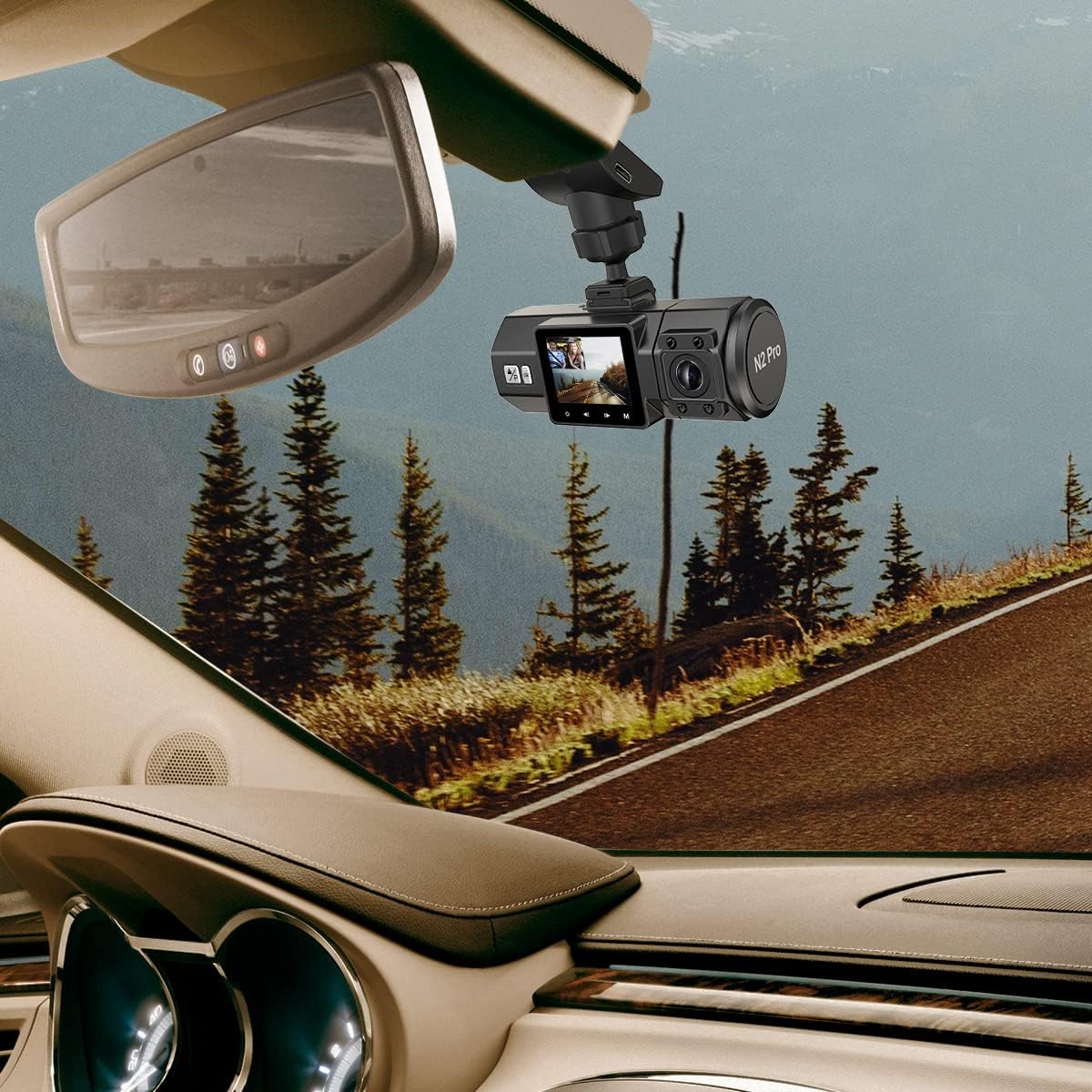 Dash Cam GPS Receiver Module Type C USB Port Adhesive Mount E1167