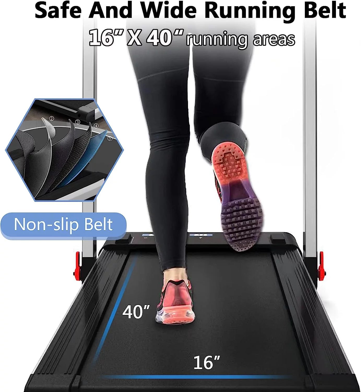 2 in 1 Folding Portable Under Desk Treadmill with Remote Control Y7017