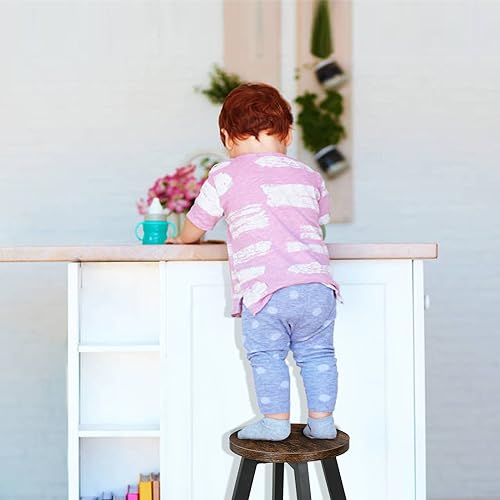 Round Stepping Stool with Non-Slip Mats U950451