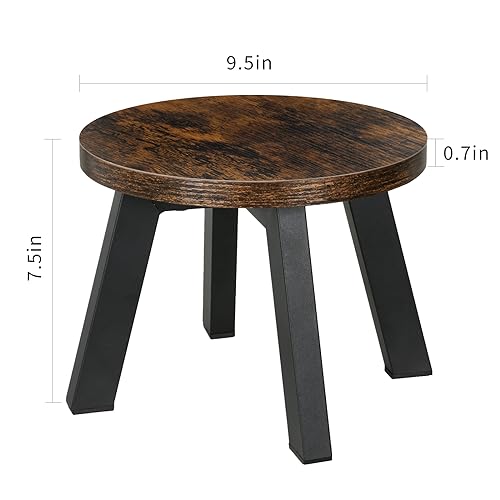 Round Stepping Stool with Non-Slip Mats U950451