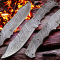 Damascus Steel Full Tang Blank Blade Knife K634701