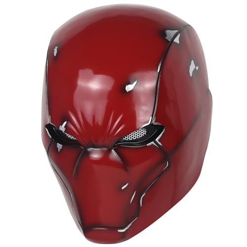 Metallic Effect Red Hood Mask Deluxe Cosplay Prop H564759