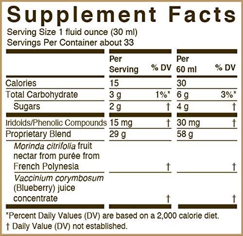 4x1L Bottles Noni Fruit Puree with Natural Blueberry & Grape Superfood Drink K8557