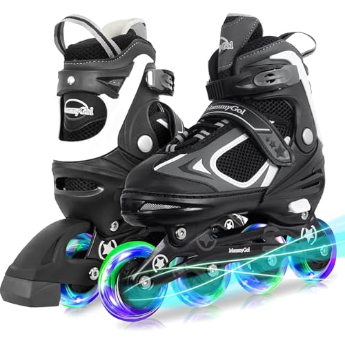 Adjustable Inline Skates with Light up Wheels X771430