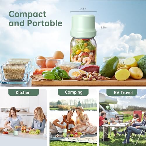 Electric Mason Jar Vacuum Sealer with Wide and Regular Mouth Mason Jar Lids J752