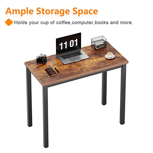 Black Metal Frame Small Computer Desk I9966