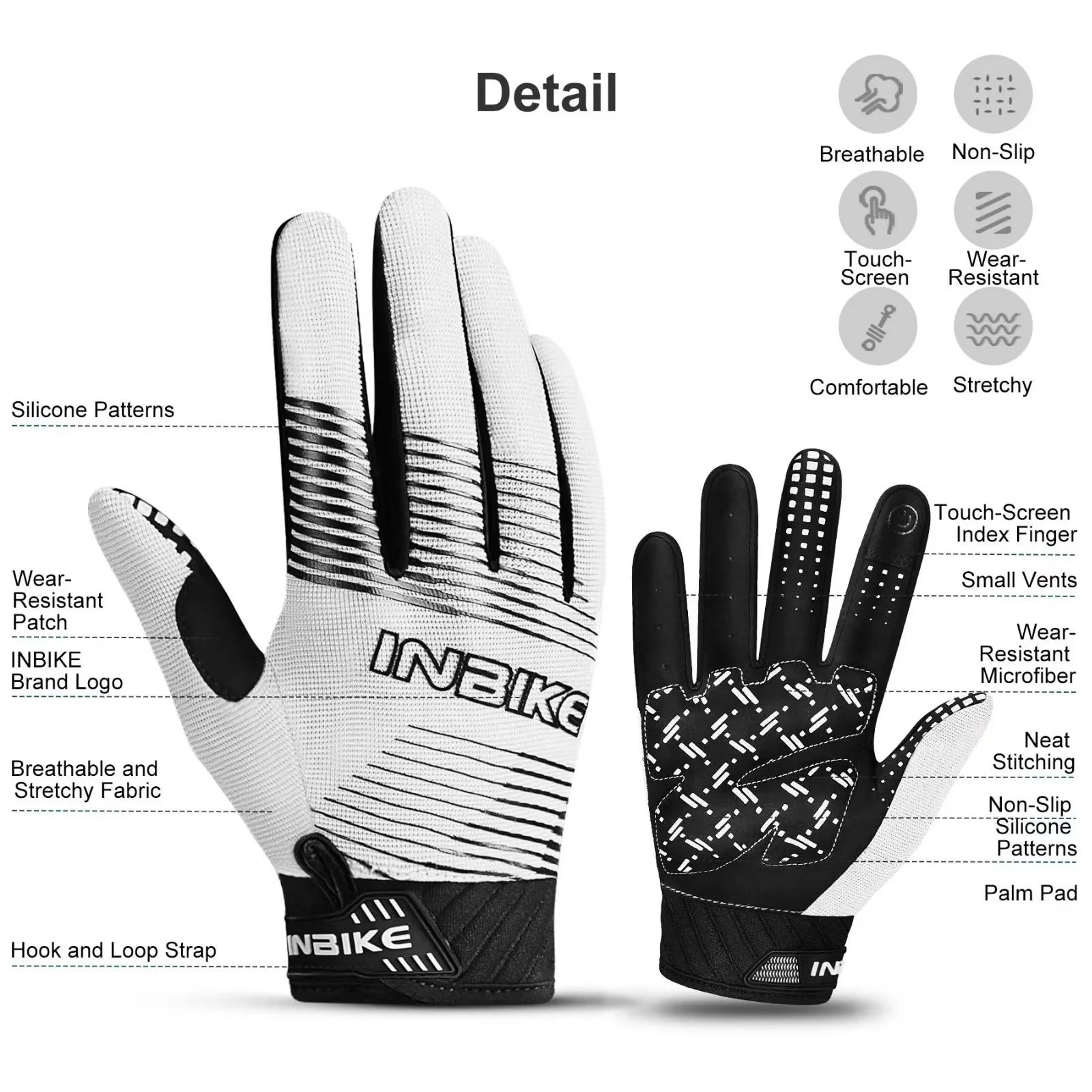 Cycling Gloves with 5MM Non-Slip Palm Pad Z3967