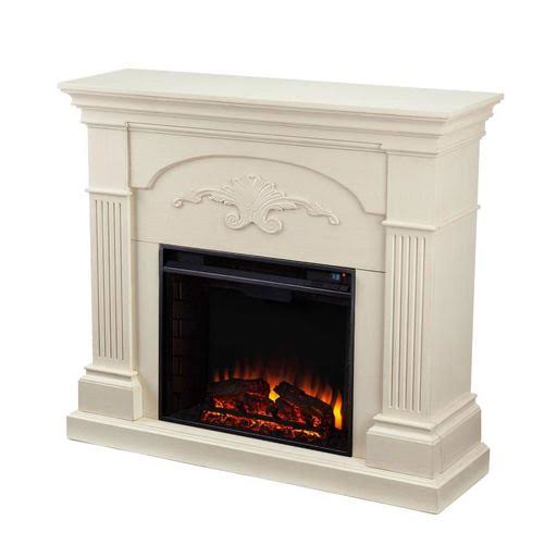 Electric Fireplace Ivory L708358