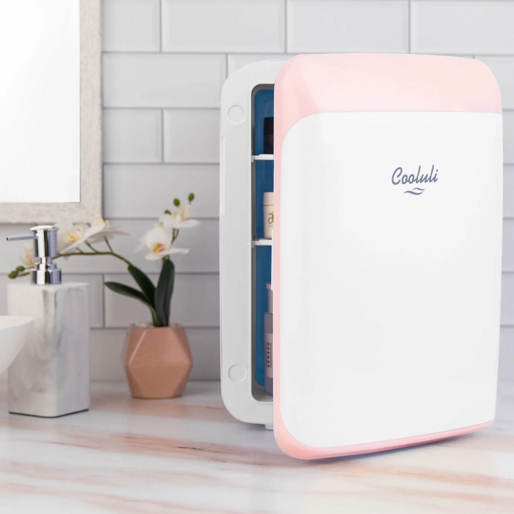 Pink 15 Liter Compact Portable Cooler Warmer Mini Fridge D4175
