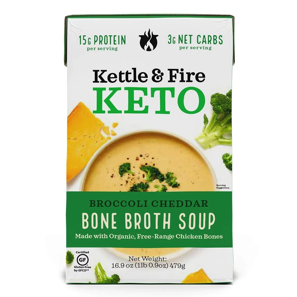 Keto Bone Broth Soup Broccoli Cheddar 16.9 oz R22447