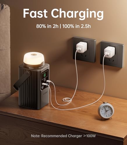 198.4Wh Portable Power Station with Detachable Light N476673