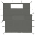 2 pcs Anthracite Gazebo Sidewalls with Windows D224168