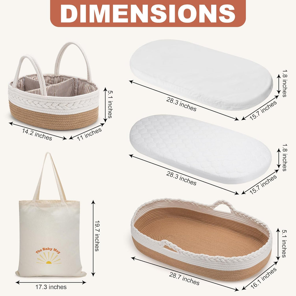 Foam Basket Pad with Washable Waterproof Pad Covers S79652
