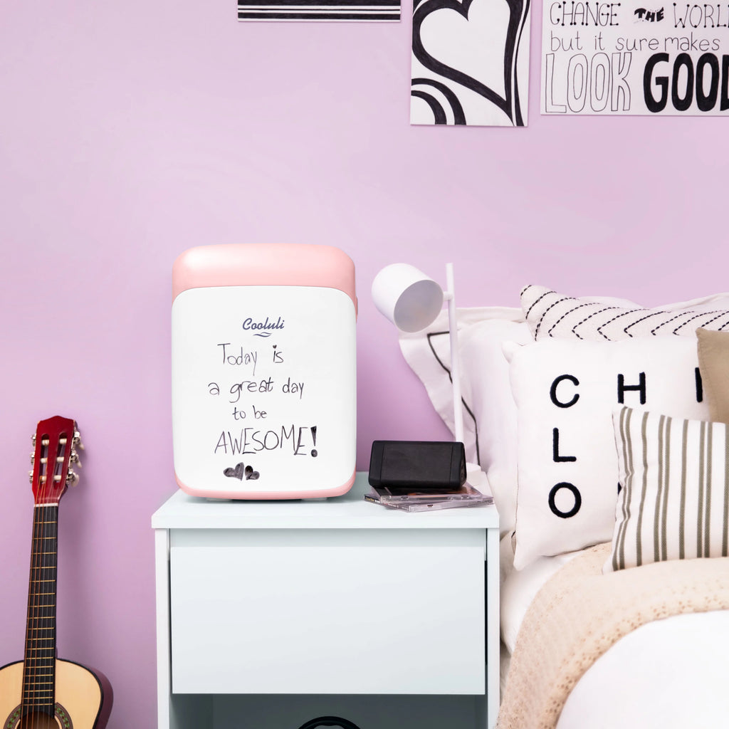 Pink 15 Liter Compact Portable Cooler Warmer Mini Fridge D4175