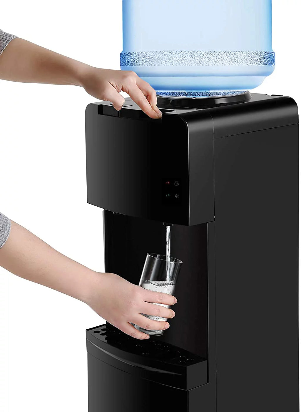 5 Gallon Top Loading Hot Cold Water Cooler Dispenser with Child Safety Lock G23327