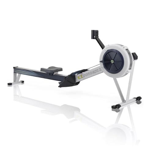 Indoor Rowing Machine with PM5 Monitor, Adjustable Air Resistance (Gray) N57008