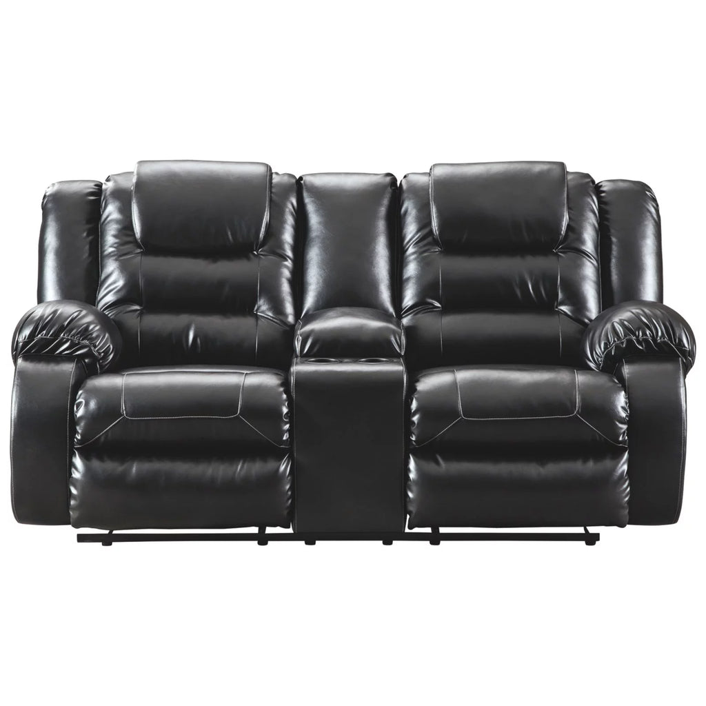 Chocolate Reclining Loveseat with Console X29566