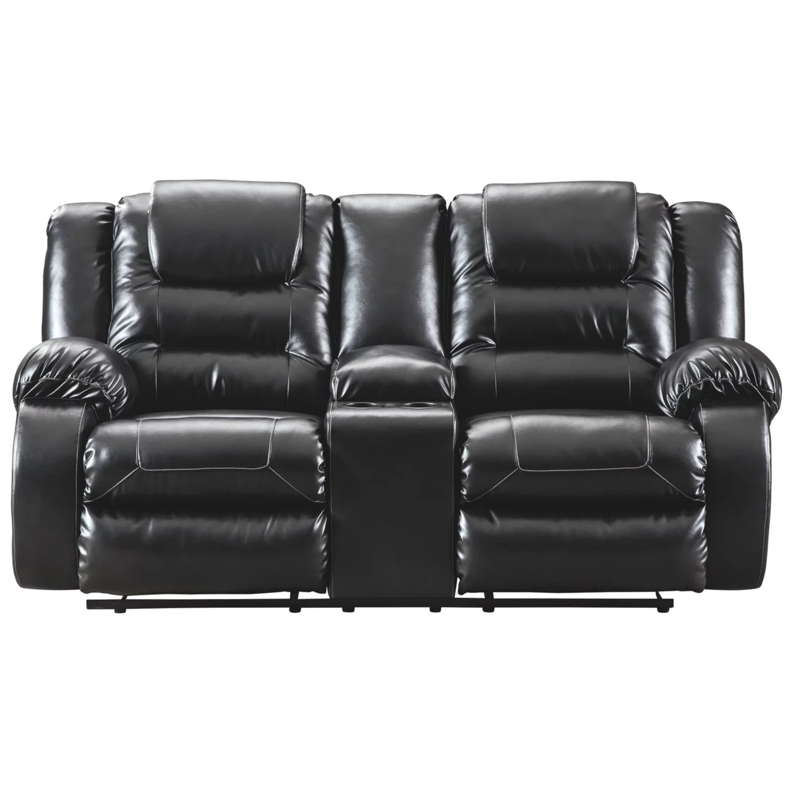 Chocolate Reclining Loveseat with Console X29566