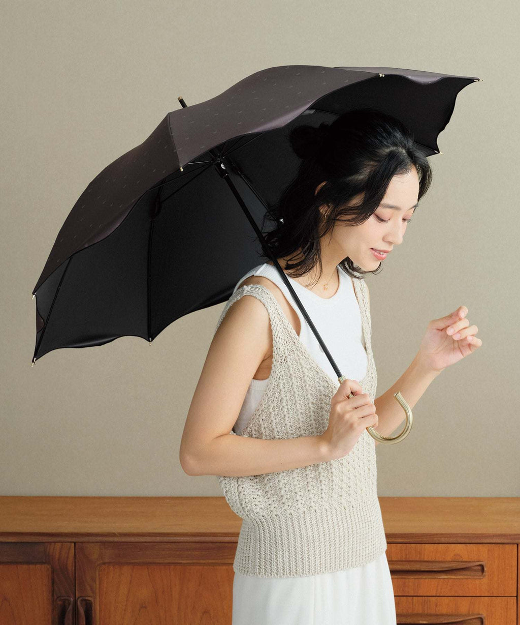 Light Blocking UV Cut Rain and Shine Dual Use 50cm Umbrella A799437