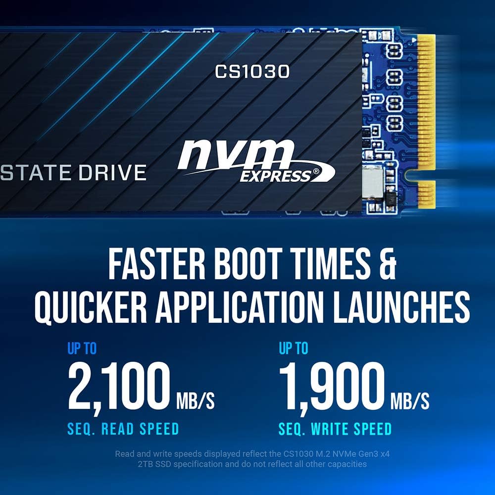 2TB M.2 NVMe PCIe Gen3 x4 Internal Solid State Drive A161