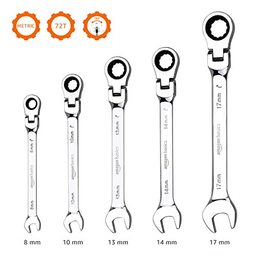 5-Piece Metric Ratcheting Wrench Set E57186